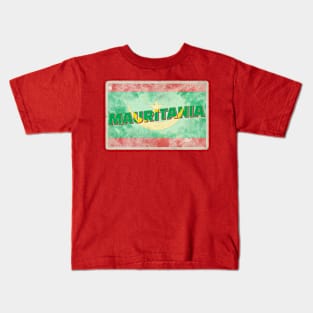 Mauritania Vintage style retro souvenir Kids T-Shirt